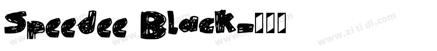 Speedee Black字体转换 Speedee Black字体转换